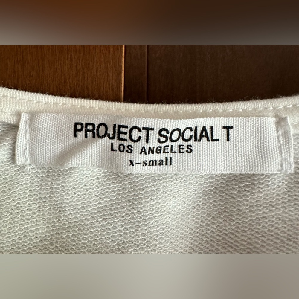 Project Social T Travis long sleeve boatneck off the shoulder sweater top - Picture 5 of 6